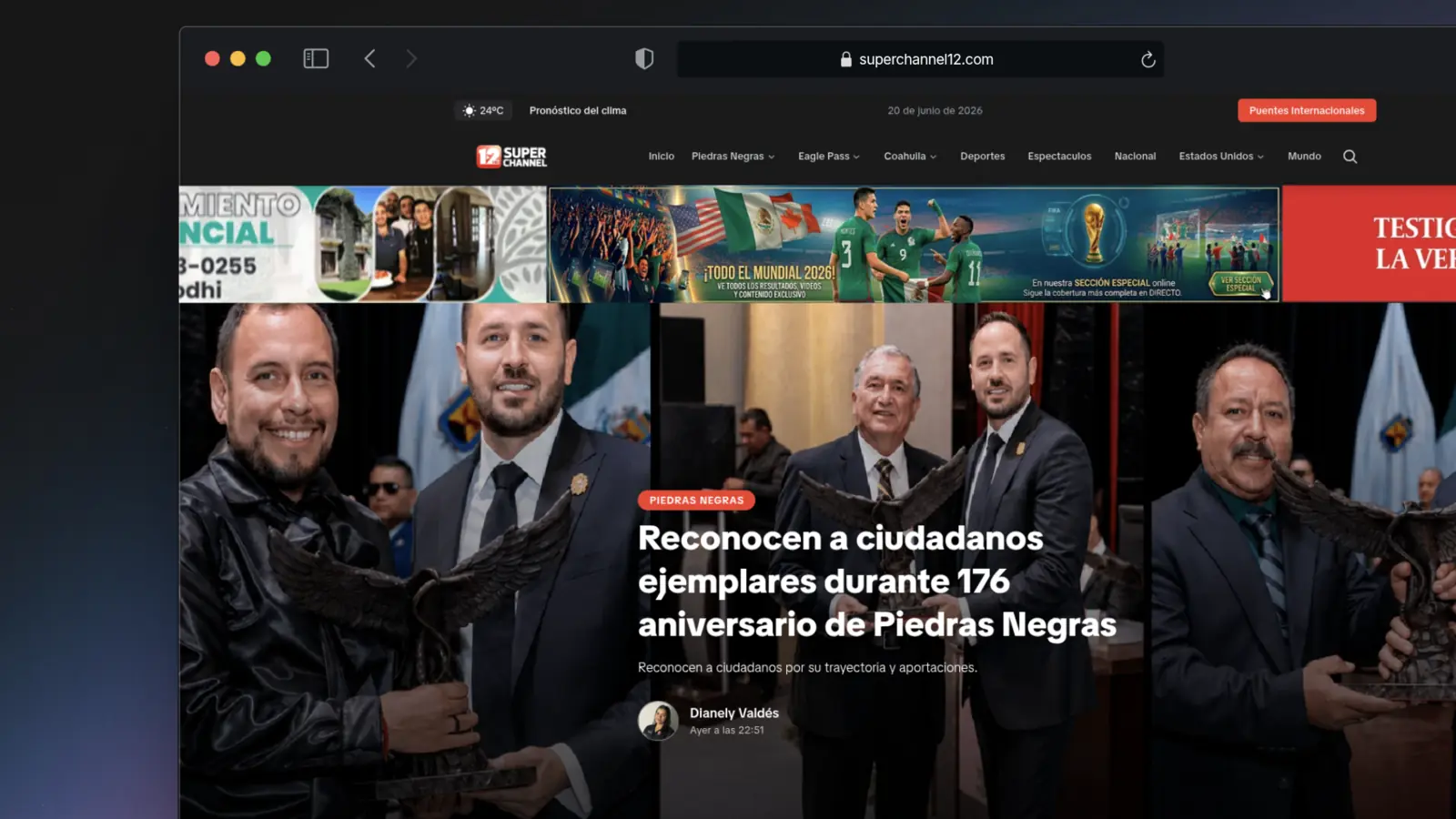 Vista del proyecto Super Channel 12 — captura 3
